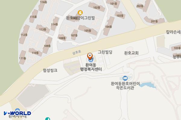 환여동행정복지센터 위치 지도 — 경상북도 포항시 북구 삼호로 400