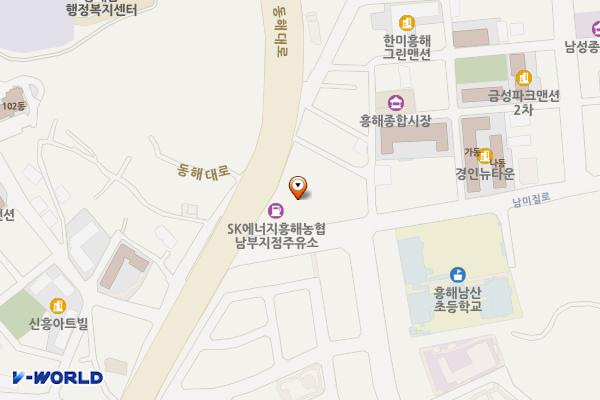 흥해농협 주유소 공중화장실 위치 지도 — 경상북도 포항시 북구 흥해읍 동해대로 1486