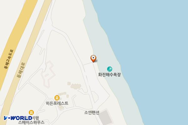 화진해수욕장 바다시청 화장실 위치 지도 — 경상북도 포항시 북구 송라면 지경리 409