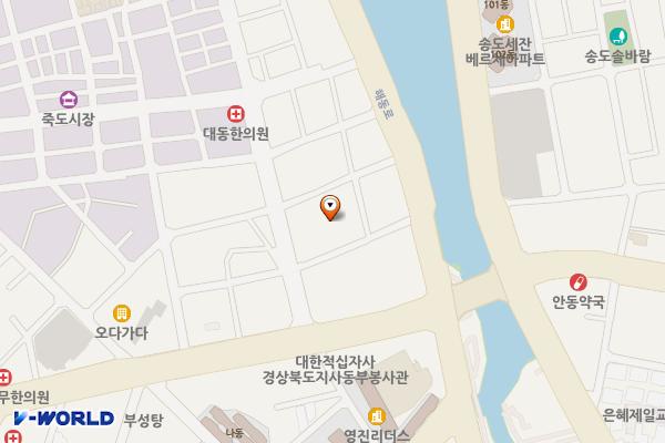 죽도시장 공영주차장 위치 지도 — 경상북도 포항시 북구 해동로 167번길 4-11