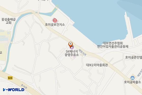 광명주유소 화장실 위치 지도 — 경상북도 포항시 남구 호미곶면 해맞이로 187