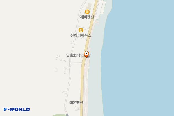 신창 국도변 주차장 화장실 위치 지도 — 경상북도 포항시 남구 장기면 신창리 177-31