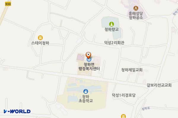 청하면행정복지센터 위치 지도 — 경상북도 포항시 북구 청하면 청하로217번길22