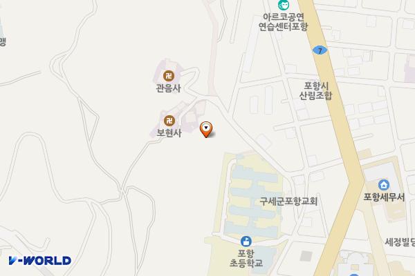 서산터널 화장실 위치 지도 — 경상북도 포항시 북구 중앙로 363번길12-17