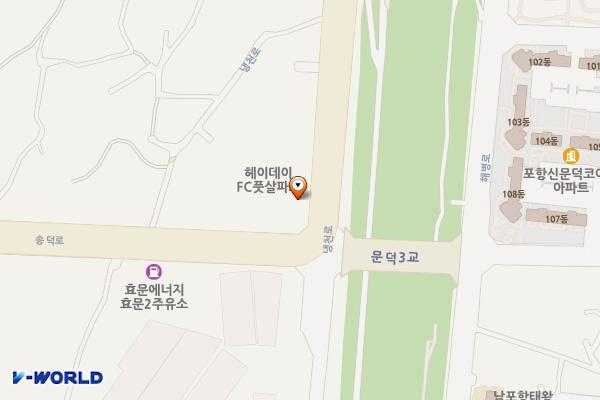 문덕 IC주유소 위치 지도 — 경상북도 포항시 남구 오천읍 냉천로 476
