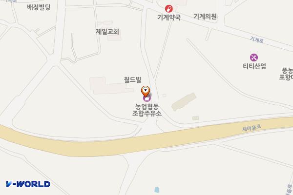 서포항농협주유소 화장실 위치 지도 — 경상북도 포항시 북구 기계면 기계로57번길 22