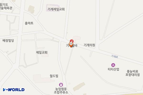 기계어시장 화장실 위치 지도 — 경상북도 포항시 북구 기계면 기계로 53-2