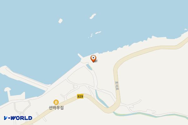 호미반도 해안둘레길 공중화장실 위치 지도 — 경상북도 포항시 남구 동해면 호미로2790번길 20-18
