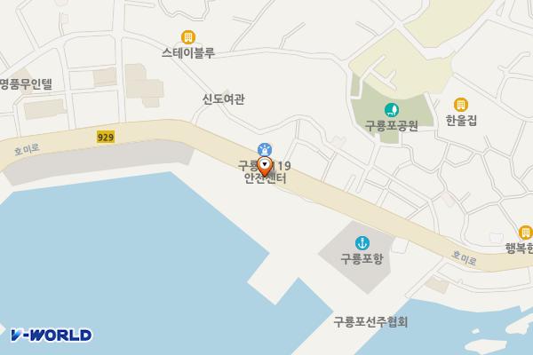 구룡포리 북방파제 입구 위치 지도 — 경상북도 포항시 남구 구룡포읍 구룡포리 954-32