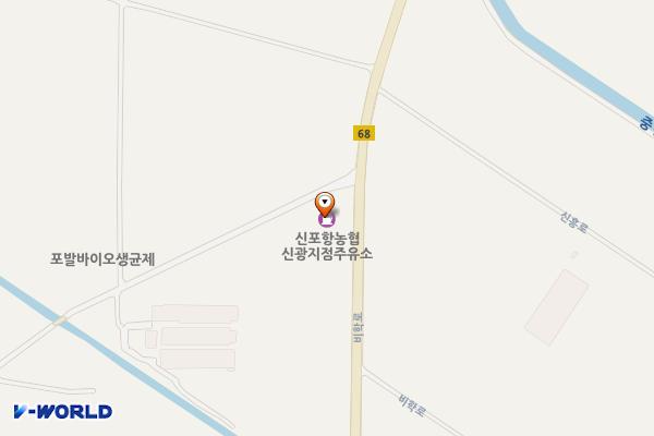 신포항농협주유소 화장실 위치 지도 — 경상북도 포항시 북구 신광면 비학로 803