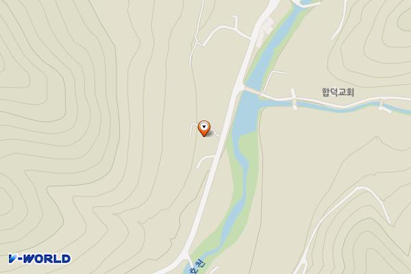 합덕리 공중화장실 위치 지도 — 경상북도 포항시 북구 죽장면 합사길 89-1