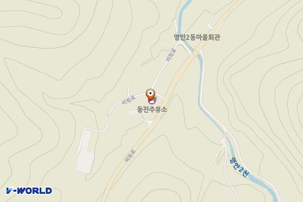 동진주유소 화장실 위치 지도 — 경상북도 포항시 북구 청하면 비학로 1515