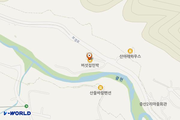 보경사 주차장3 화장실 위치 지도 — 경상북도 포항시 북구 송라면 보경로 369