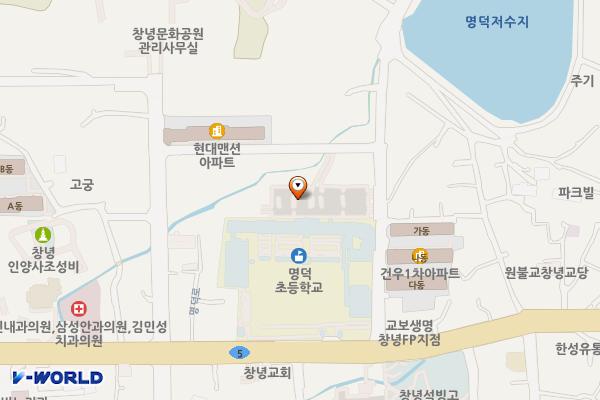 창녕 명덕 공영주차장 위치 지도 — 경상남도 창녕군 창녕읍 교리 318