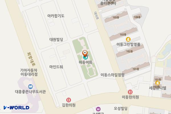 대이동 공영주차장 위치 지도 — 경상북도 포항시 남구 대이로127번길 12-10