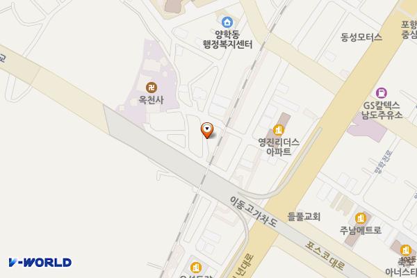 방장산 화장실 위치 지도 — 경상북도 포항시 북구 득량동 14-5