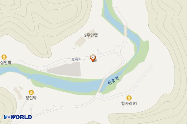 오어사화장실 위치 지도 — 경상북도 포항시 남구 오천읍 오어로 146