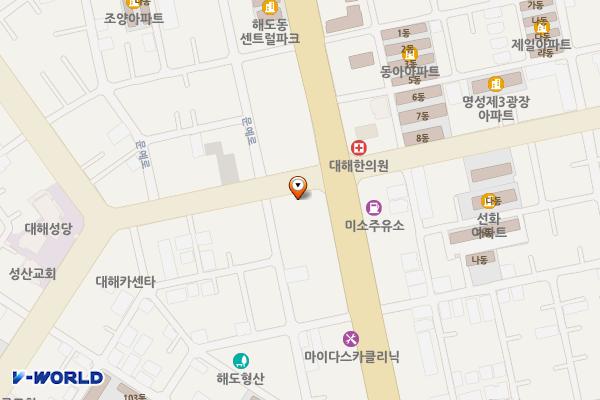 GS 해도 주유소 위치 지도 — 경상북도 포항시 남구 중앙로 53(해도동)