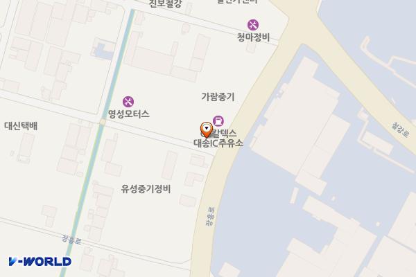 대송IC주유소 위치 지도 — 경상북도 포항시 남구 대송면 장흥로 14