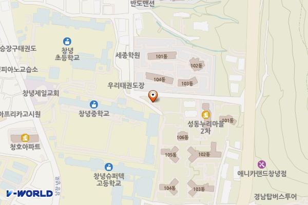 창녕 말흘2 공영주차장 위치 지도 — 경상남도 창녕군 창녕읍 말흘리 290