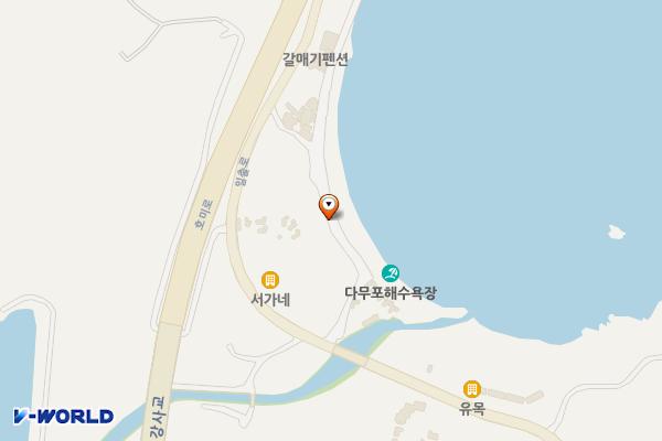 다무포간이해수욕장 위치 지도 — 경상북도 포항시 남구 호미곶면 강사리 228-1