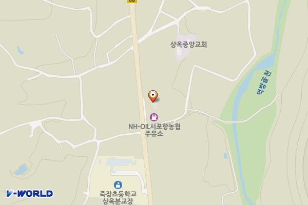 서포항농협 상옥지점 주유소 위치 지도 — 경상북도 포항시 북구 죽장면 죽장로 1834