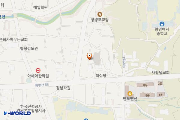 창녕 말흘1 공영주차장 위치 지도 — 경상남도 창녕군 창녕읍 말흘4길 6-5