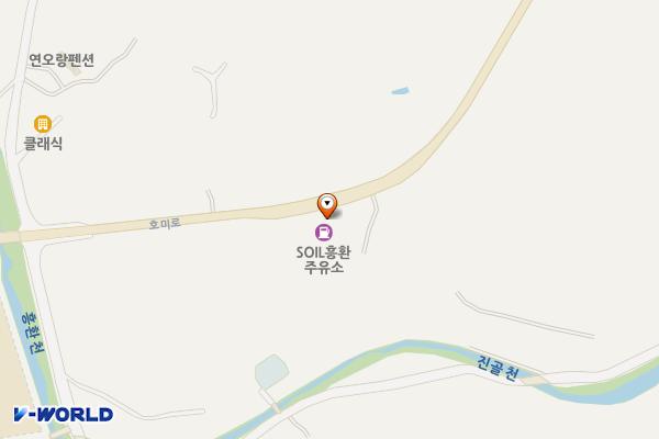 흥환주유소 화장실 위치 지도 — 경상북도 포항시 남구 동해면 호미로 2451