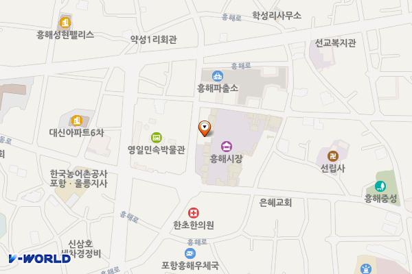흥해시장 공중화장실 위치 지도 — 경상북도 포항시 북구 흥해읍 흥해로 70