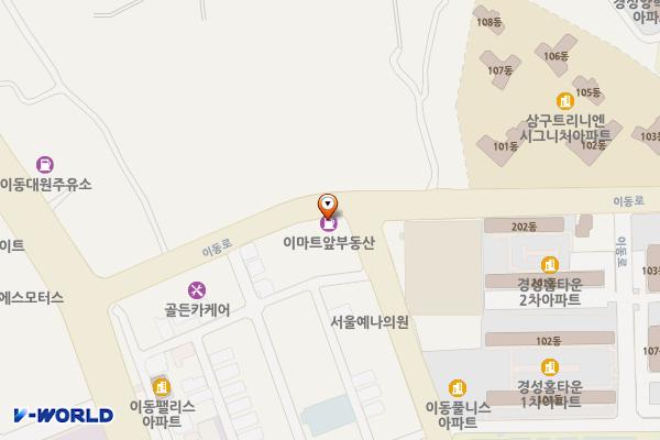 붕붕메트로주유소 위치 지도 — 경상북도 포항시 남구 이동로 22 (이동)