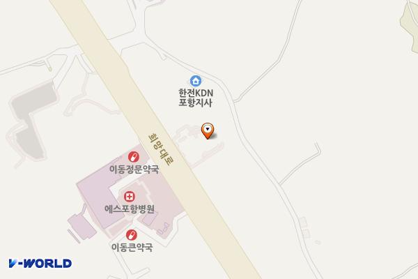 이동IC주유소 (self) 위치 지도 — 경상북도 포항시 남구 희망대로 353 (이동)