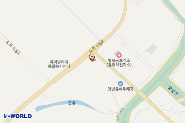 유어장마로 공영주차장 위치 지도 — 경상남도 창녕군 유어면 부곡리 21-1