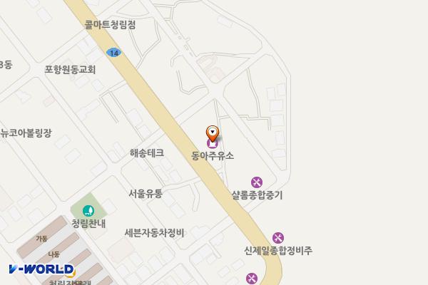 스타2주유소 위치 지도 — 경상북도 포항시 남구 정몽주로 856