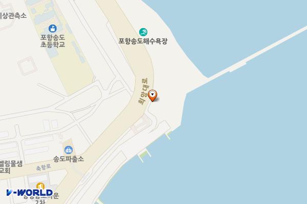 만남의광장 화장실(형산강 출장소 측면) 위치 지도 — 경상북도 포항시 남구 희망대로 1142-1