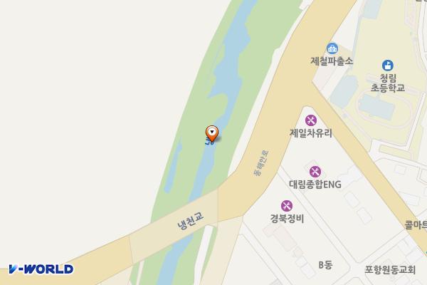 냉천화장실 위치 지도 — 경상북도 포항시 남구 동해안로 6060