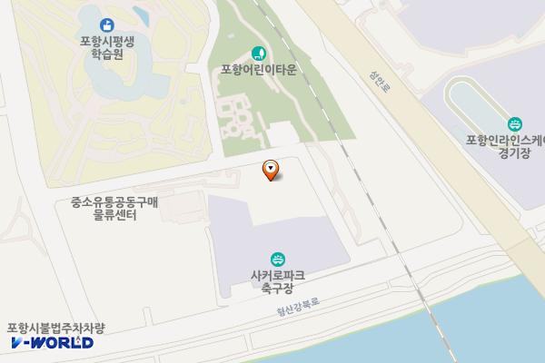 덕업관어린이수영장화장실 위치 지도 — 경상북도 포항시 남구 뱃머리길 39번길 26
