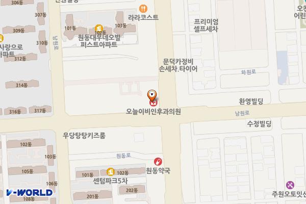 원동주유소 공중화장실 위치 지도 — 경상북도 포항시 남구 오천읍 원동로 87