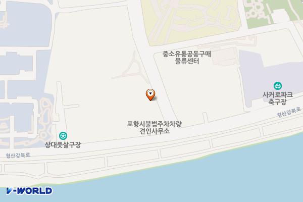 생활야구장 화장실 위치 지도 — 경상북도 포항시 남구 뱃머리길 50