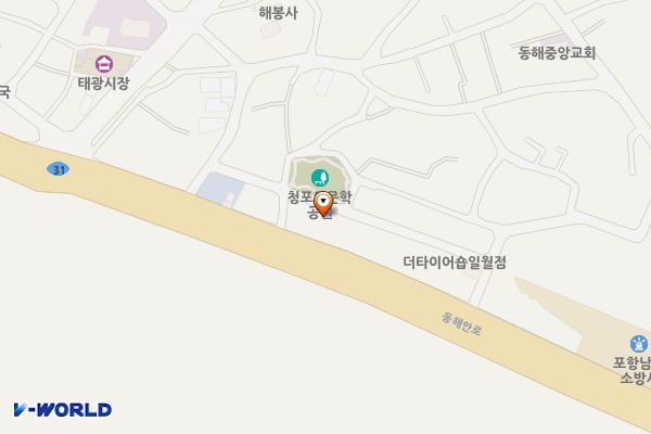 (주)대운 우리주유소 위치 지도 — 경상북도 포항시 남구 동해안로 5916