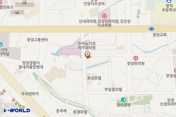 창녕 교리2 공영주차장 위치 지도 — 경상남도 창녕군 창녕읍 교리 285-2