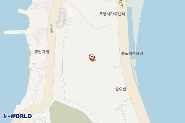 유아숲화장실 위치 지도 — 경상북도 포항시 남구 송도동 254-100