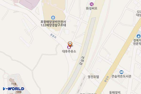 글로벌주유소 화장실 위치 지도 — 경상북도 포항시 북구 용흥로 22 (용흥동)