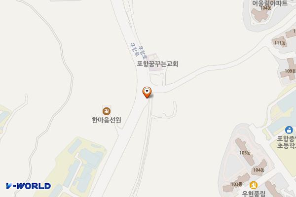 유성여고 화장실 위치 지도 — 경상북도 포항시 북구 우현동 11-15