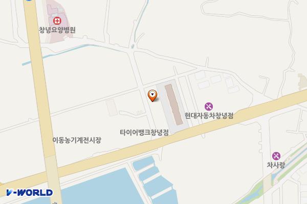 창녕 직교 공영주차장 위치 지도 — 경상남도 창녕군 창녕읍 직교리 658