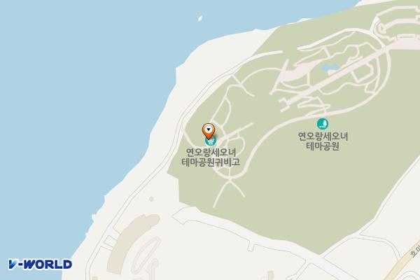 연오랑세오녀테마공원 귀비고 전시관 실내 화장실 위치 지도 — 경상북도 포항시 남구 동해면 호미로3012