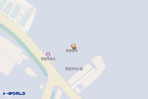 (주)영일주유소 위치 지도 — 경상북도 포항시 남구 호동로 122 (호동)