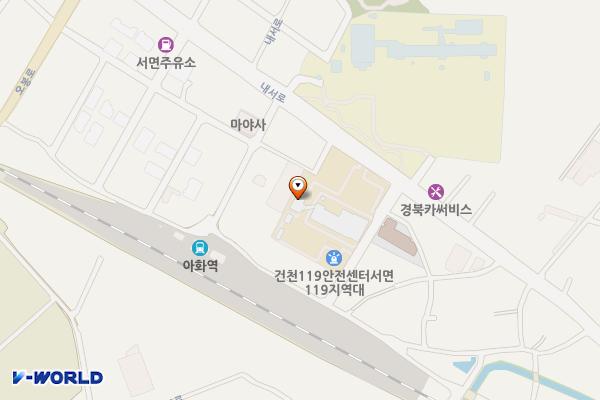 서면 행정복지센터 2층 화장실 위치 지도 — 경상북도 경주시 서면 내서로 458