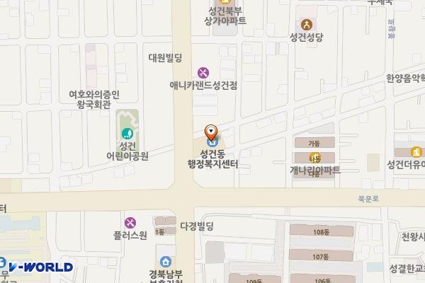 성건동 행정복지센터 2층 화장실 위치 지도 — 경상북도 경주시 금성로 370