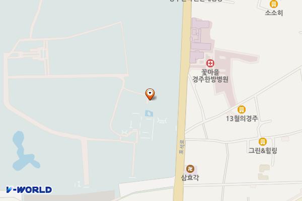 오릉 남쪽 화장실 위치 지도 — 경상북도 경주시 포석로 907
