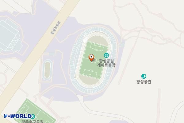 황성공원 교포 화장실 위치 지도 — 경상북도 경주시 황성공원로 30